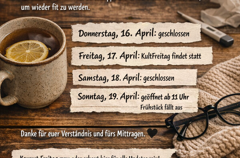 Kleine Meldung aus dem Krankenlager